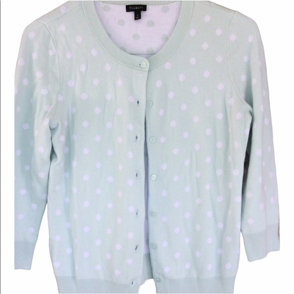 ❌ SALE ❌ Talbots Polka Dot Cardigan - NWOT - Picture 2 of 4